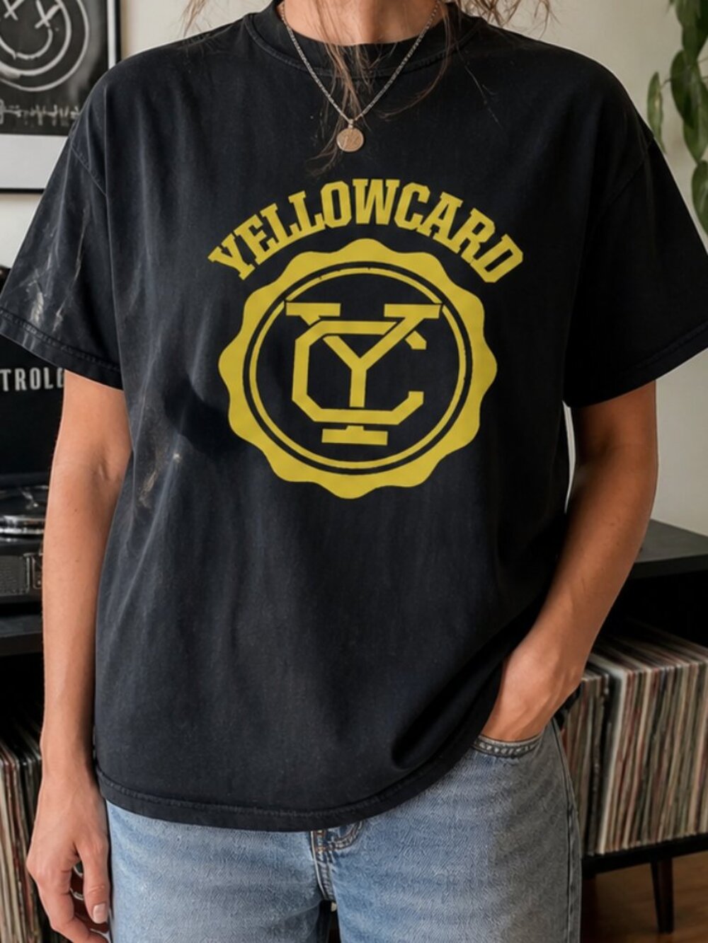 Yellowcard Ocean Avenue 20th Anniversary Band Tee XL Black Pop Punk Y2K